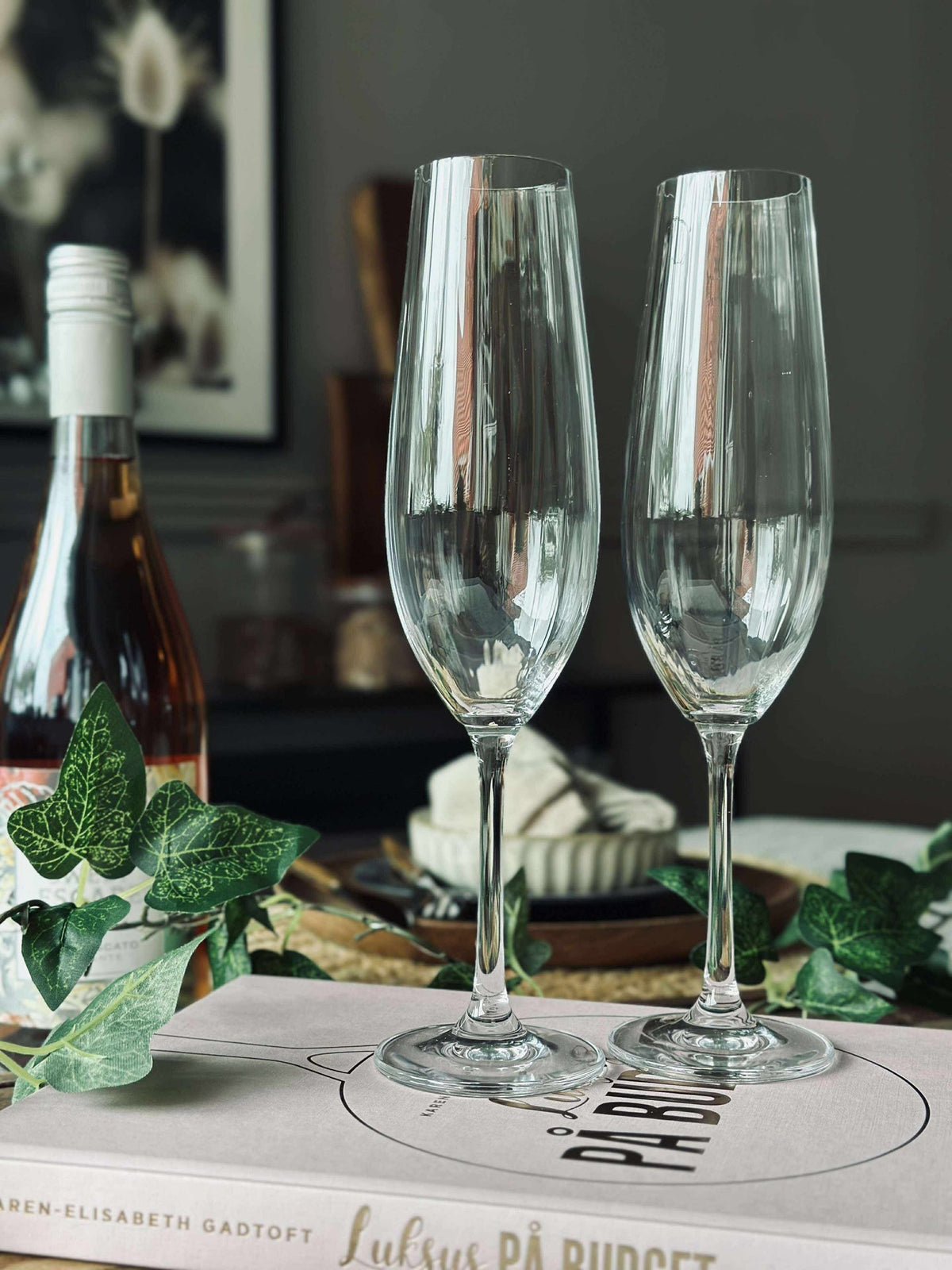 Champagneglass CRYSTAL, 2 stk