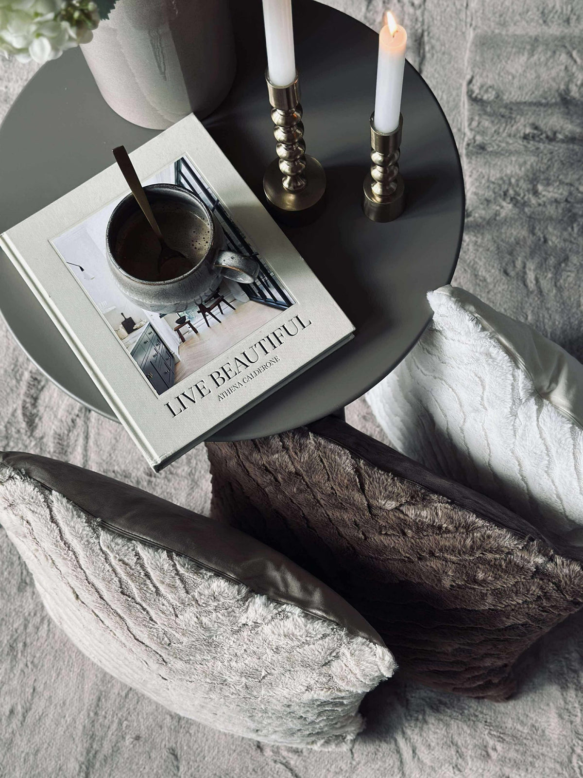 Pute med fyll - White