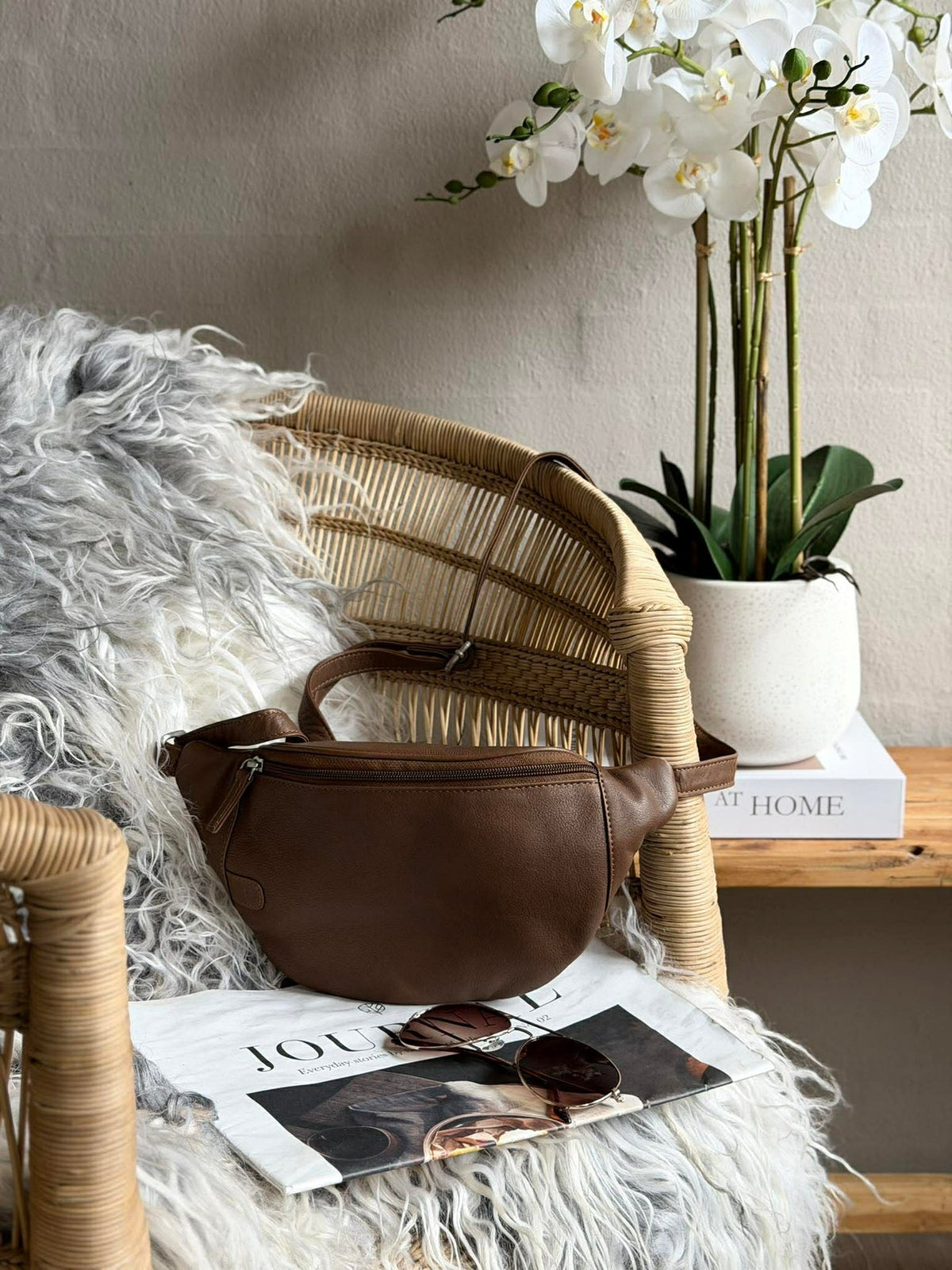 Bumbag Misse - Coffee / Silver