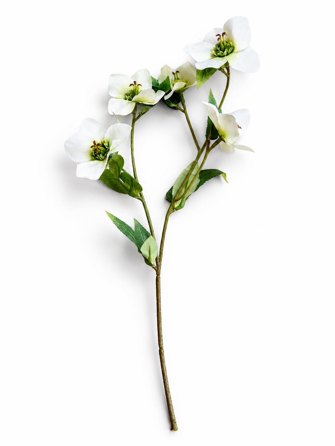 Julerose hvit – Kunstig blomst