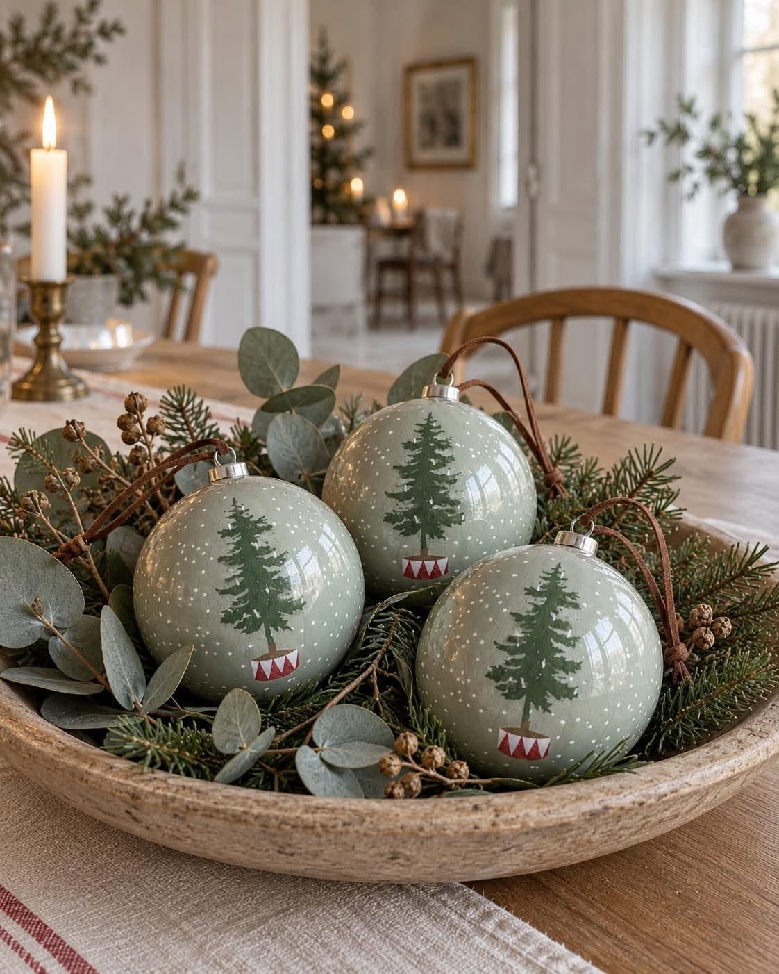 Julekule Dia. 8cm – Juletrepynt