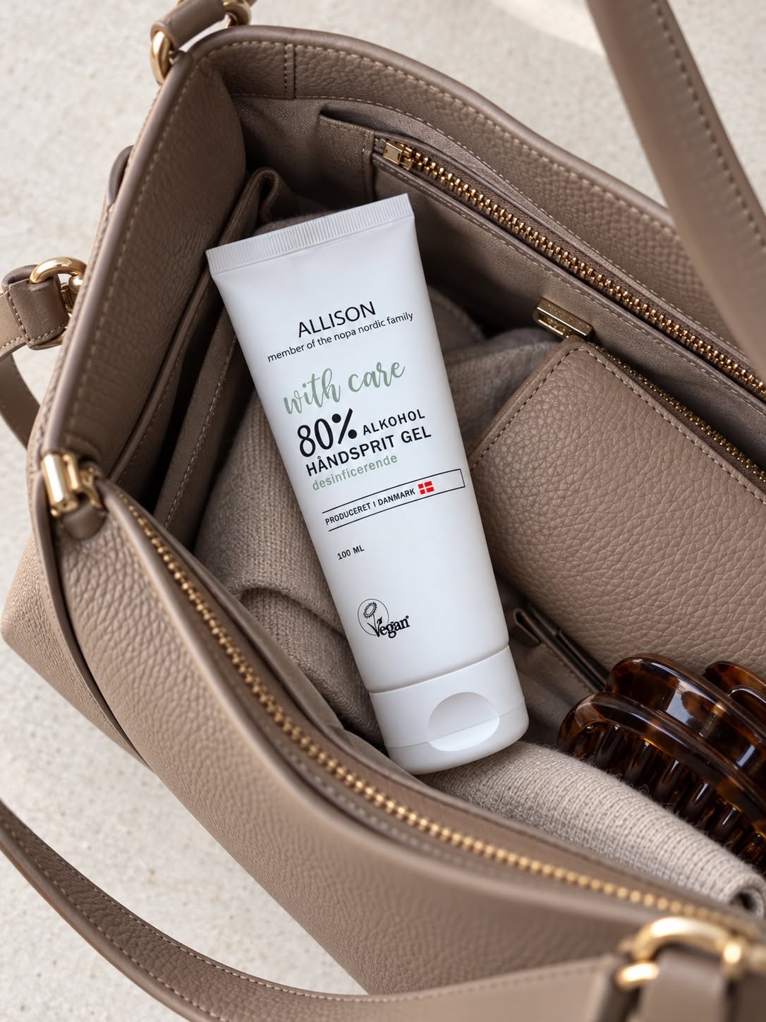 Håndsprit gel 80% - 100 ml - Vegan