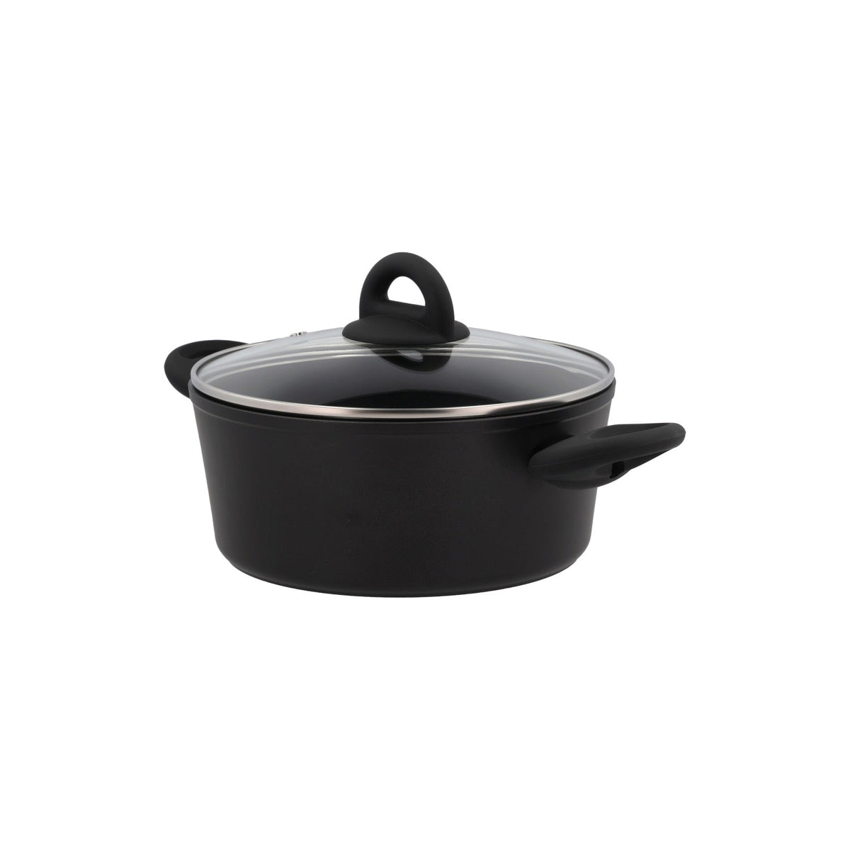 Gryte - Med glasslokk - Aluminium/keramisk belegg