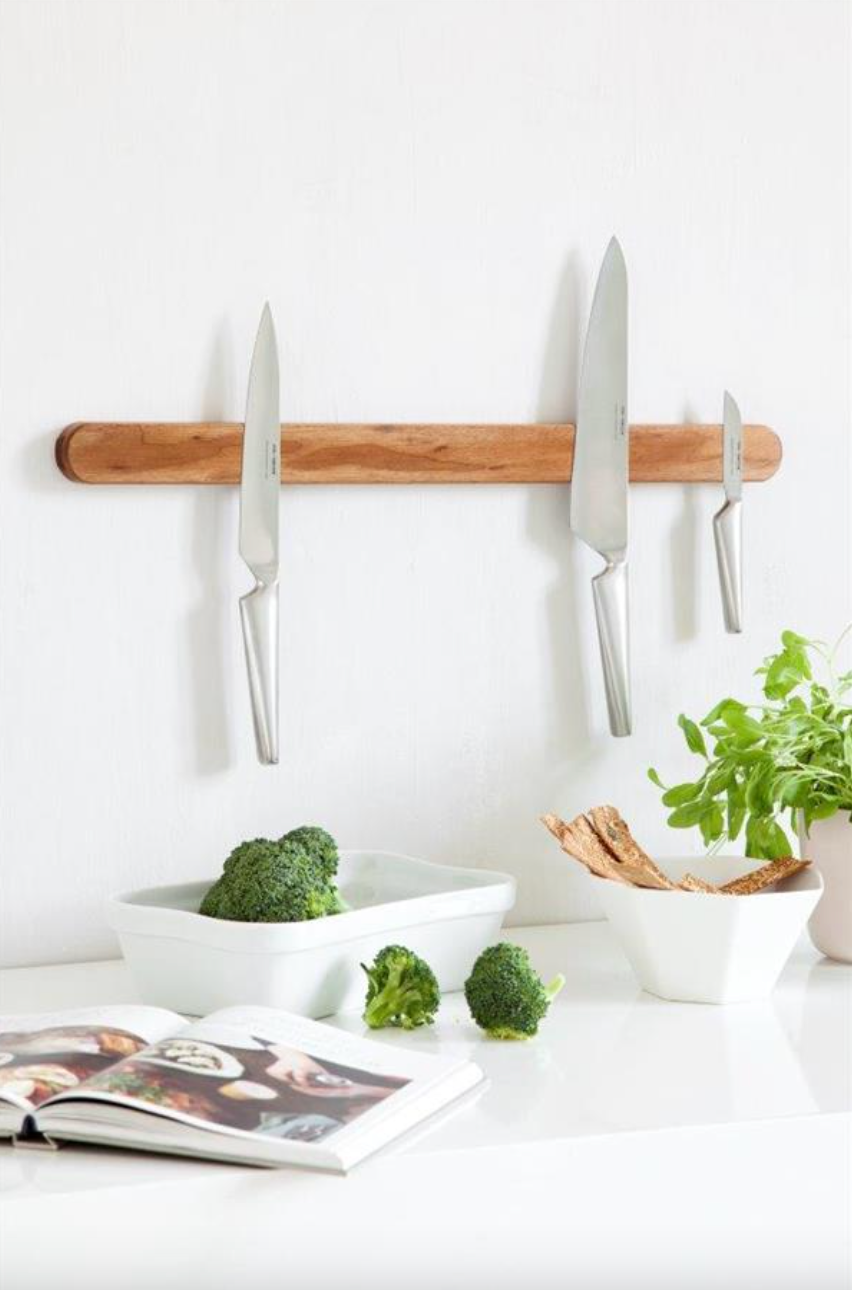 Magnetisk knivholder - Walnut 59 cm