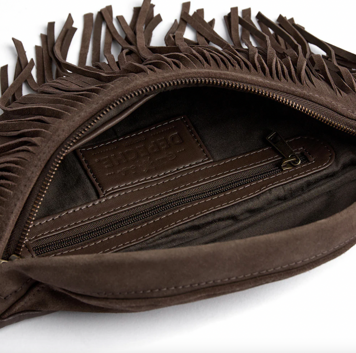 Bumbag med frynser - Deer brown