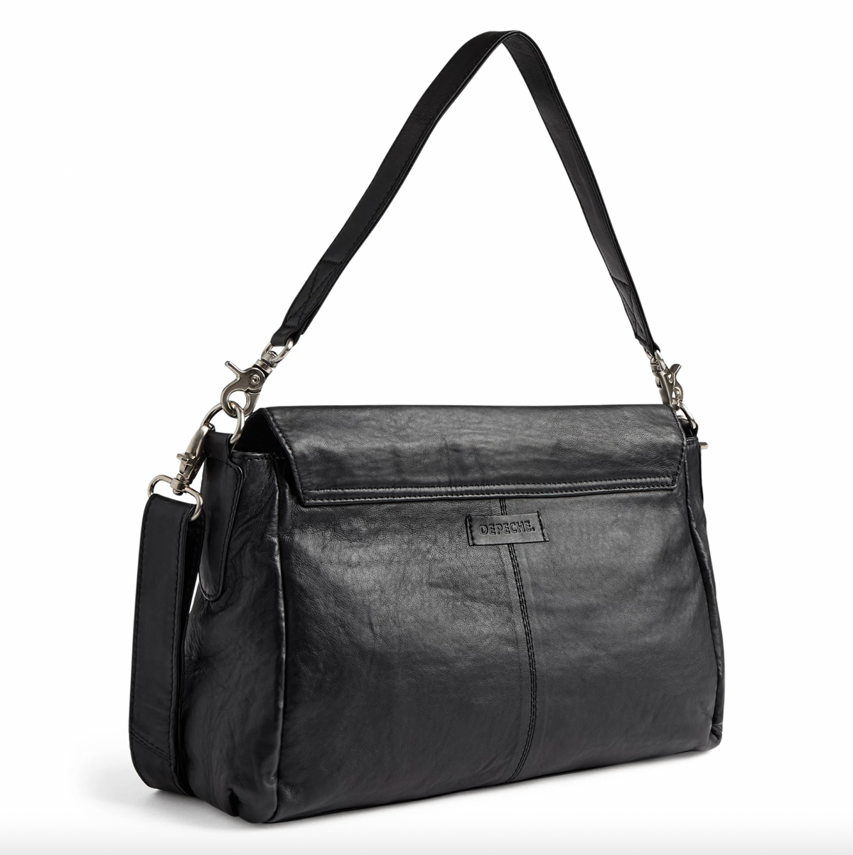 Skulderveske Mally - Black leather