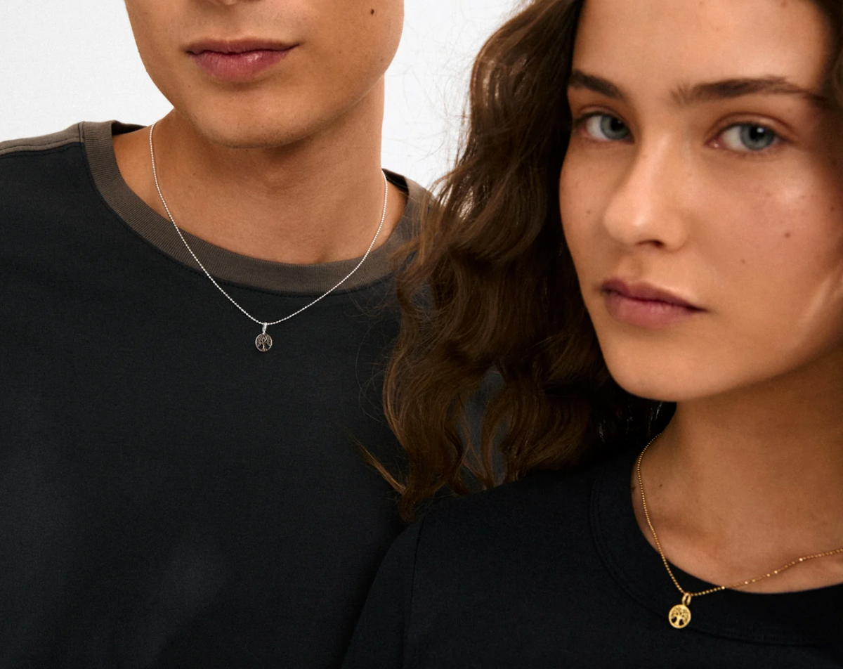 CHARM mini livets tre anheng - Forgylt
