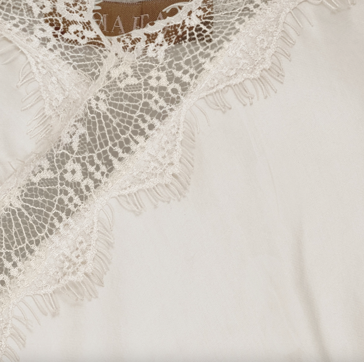 Asymmetrisk topp - Beige