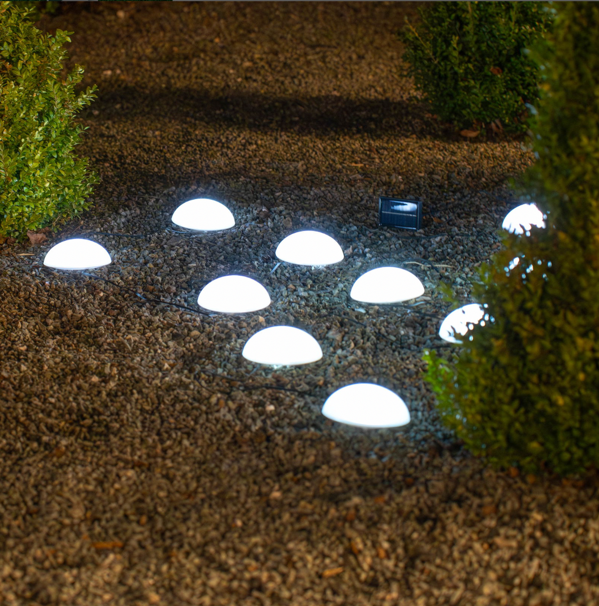 Solar Halvkule LED-lampe - 5-pak