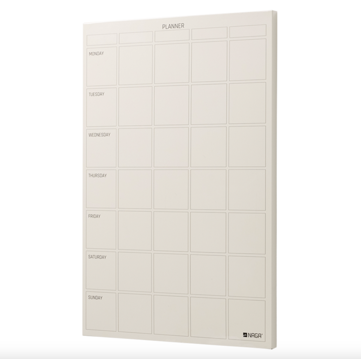 Tavle magnetisk beige - Ukeplan