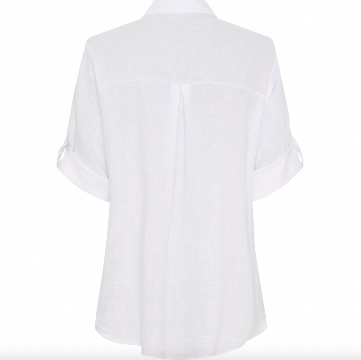 Skjorte Kiara linblanding - Optical White