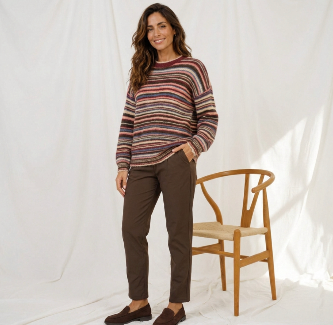 Strikk Reverie - Multi Bordeaux
