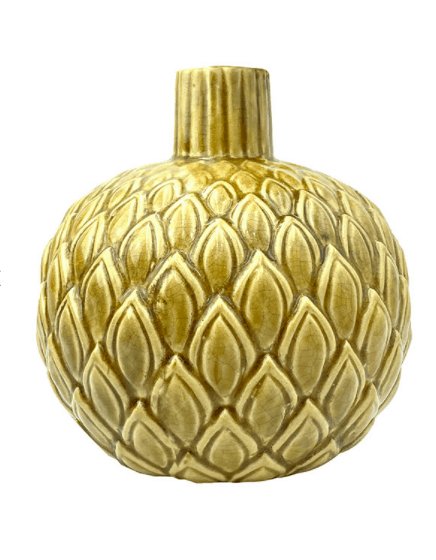 Vase - Karry gul keramik - VIAMAJA.DK
