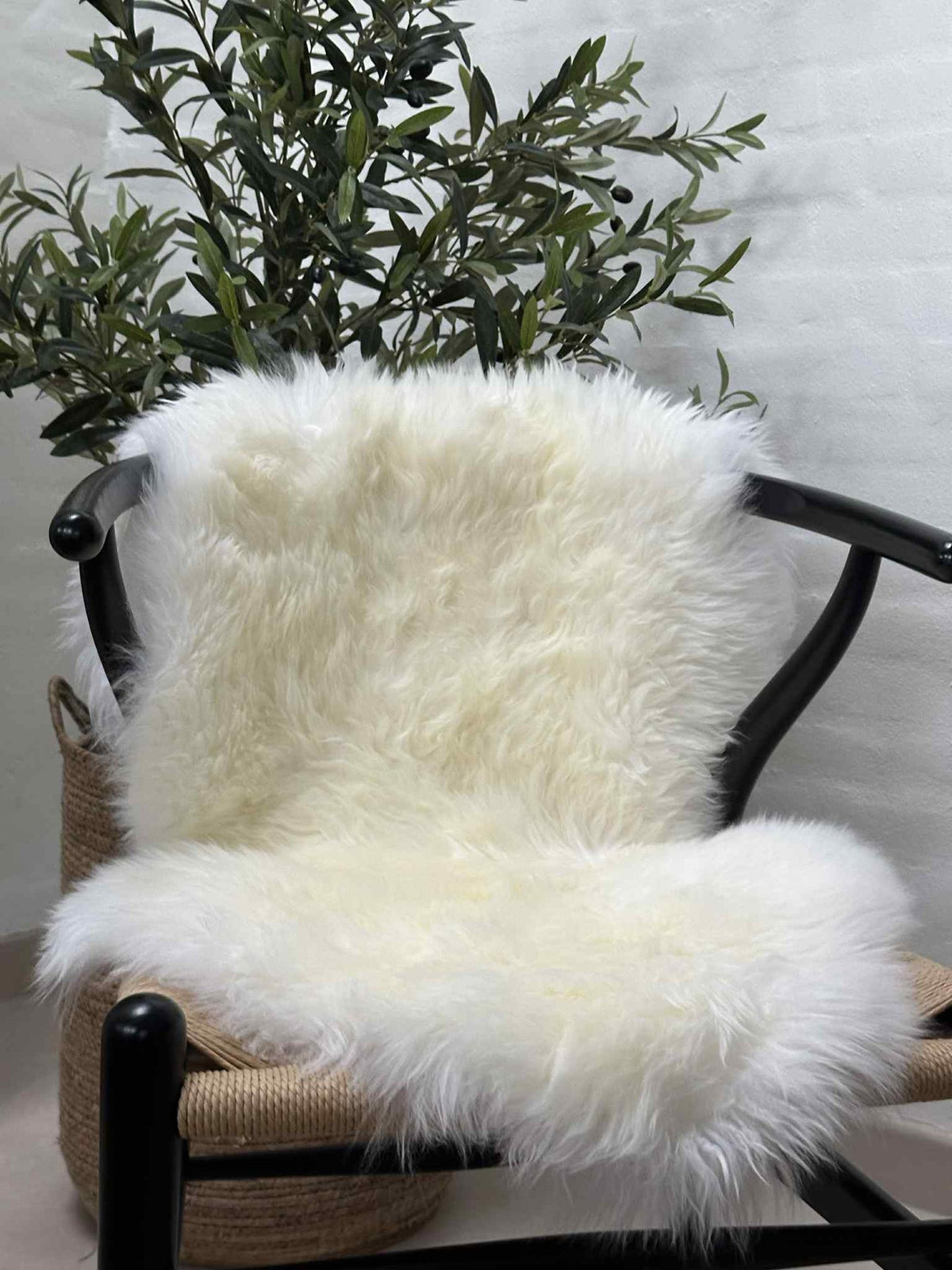 Lammeskinn 85x55 – Hvit