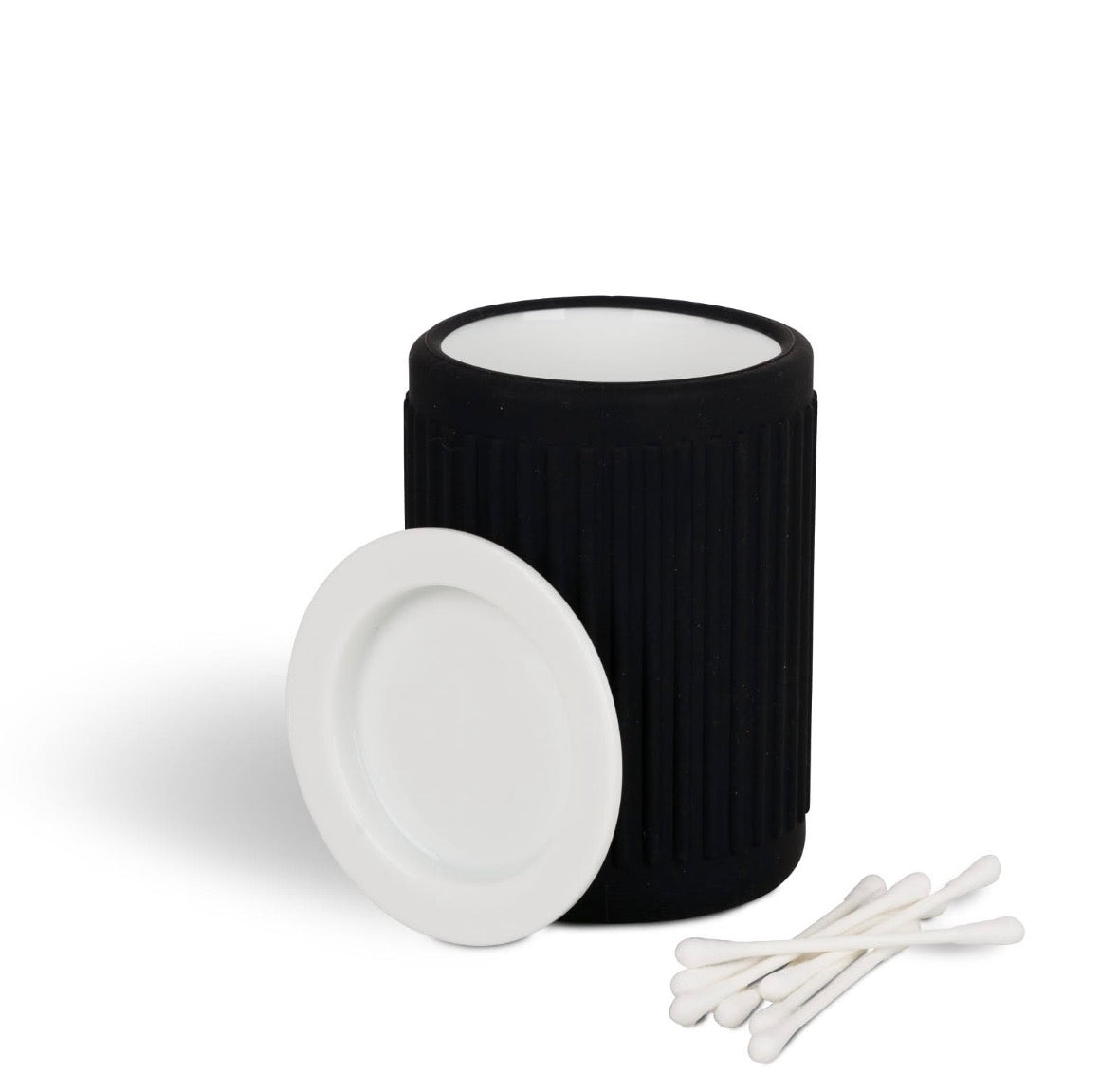 Oppbevaringskrukke Daily Soft – Hvit/Sort Porselen