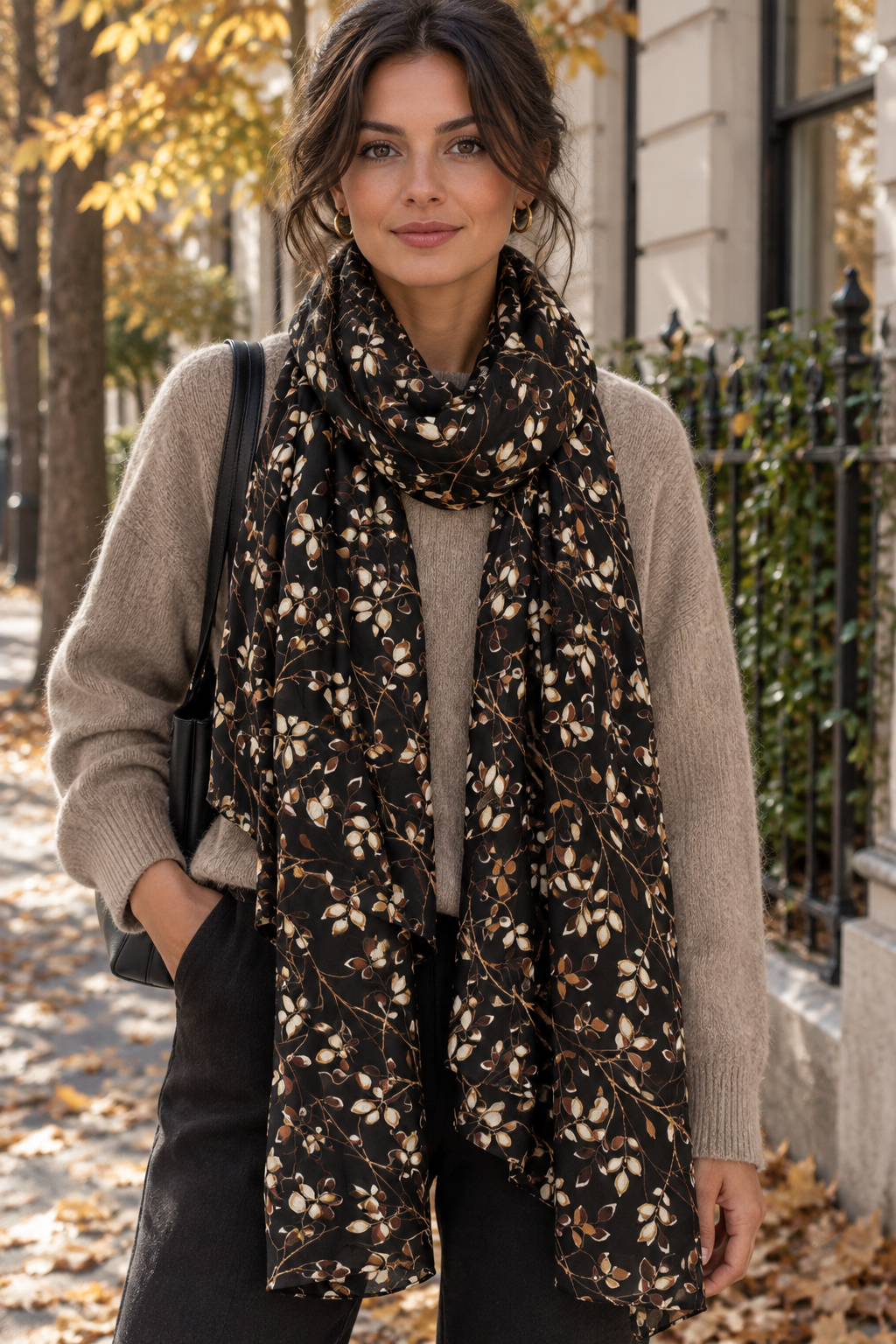Skjerf Black Minna