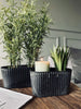 Urtepotte oval - Betonglook stor