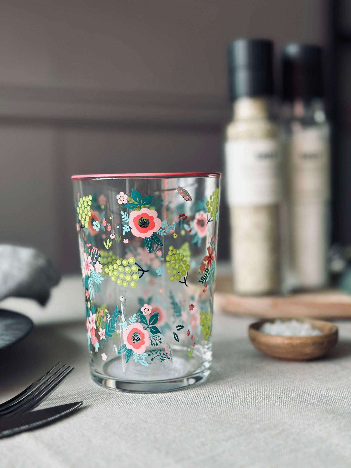 Drikkeglass FLORA - Sett med 4 glass
