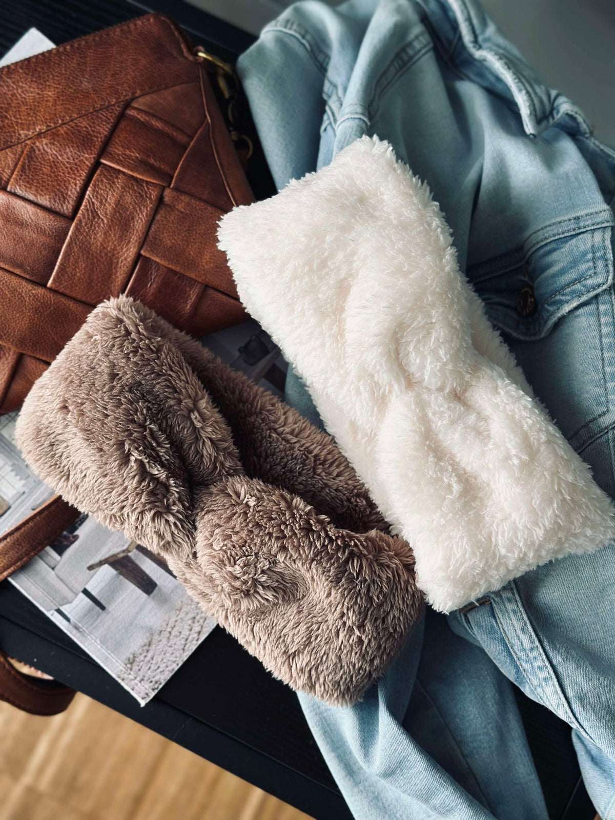 Pannebånd Fleece - Brown