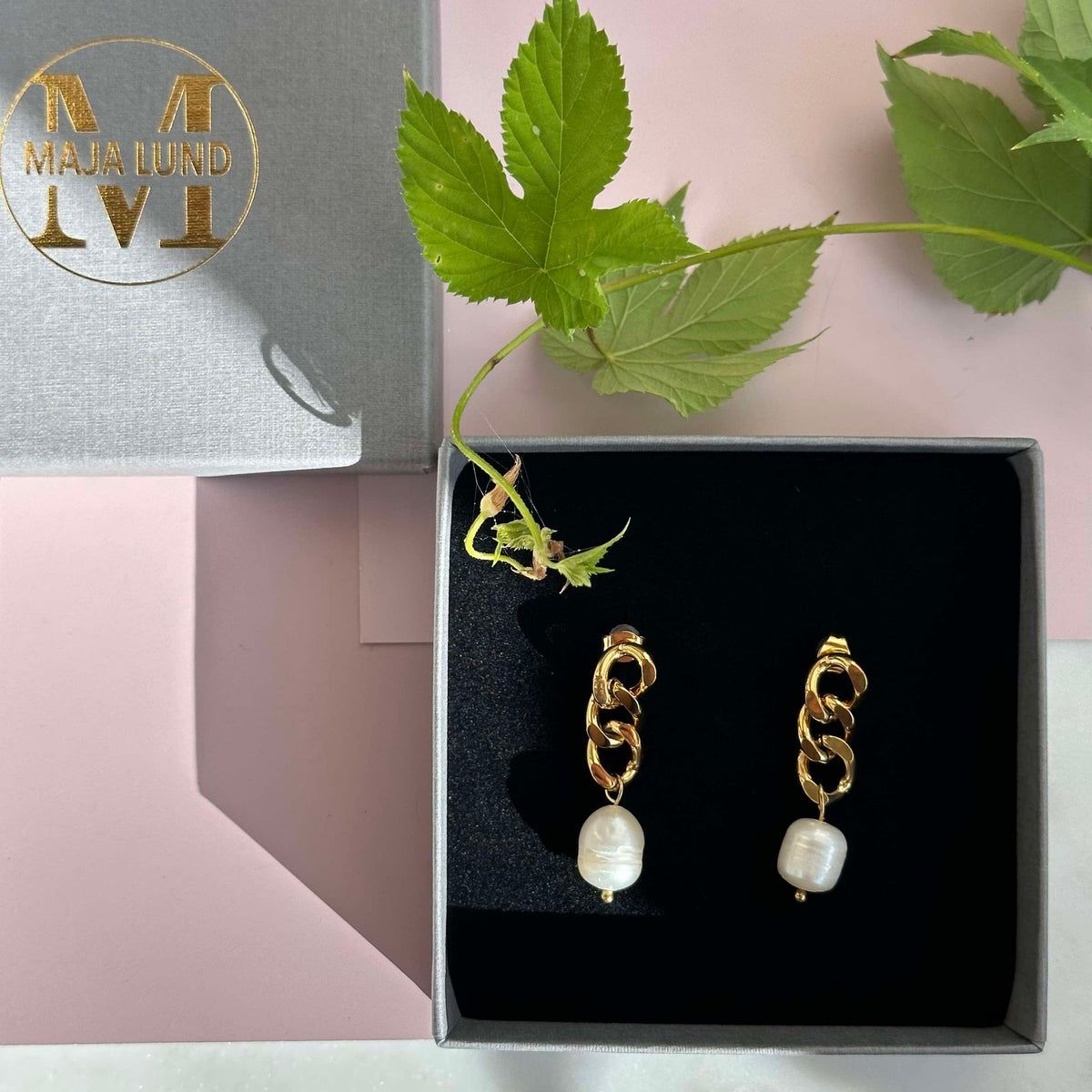 Øreringer Elsa 18k forgylt