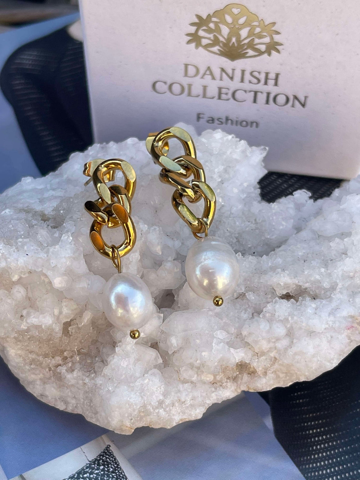 Øreringer Elsa 18k forgylt