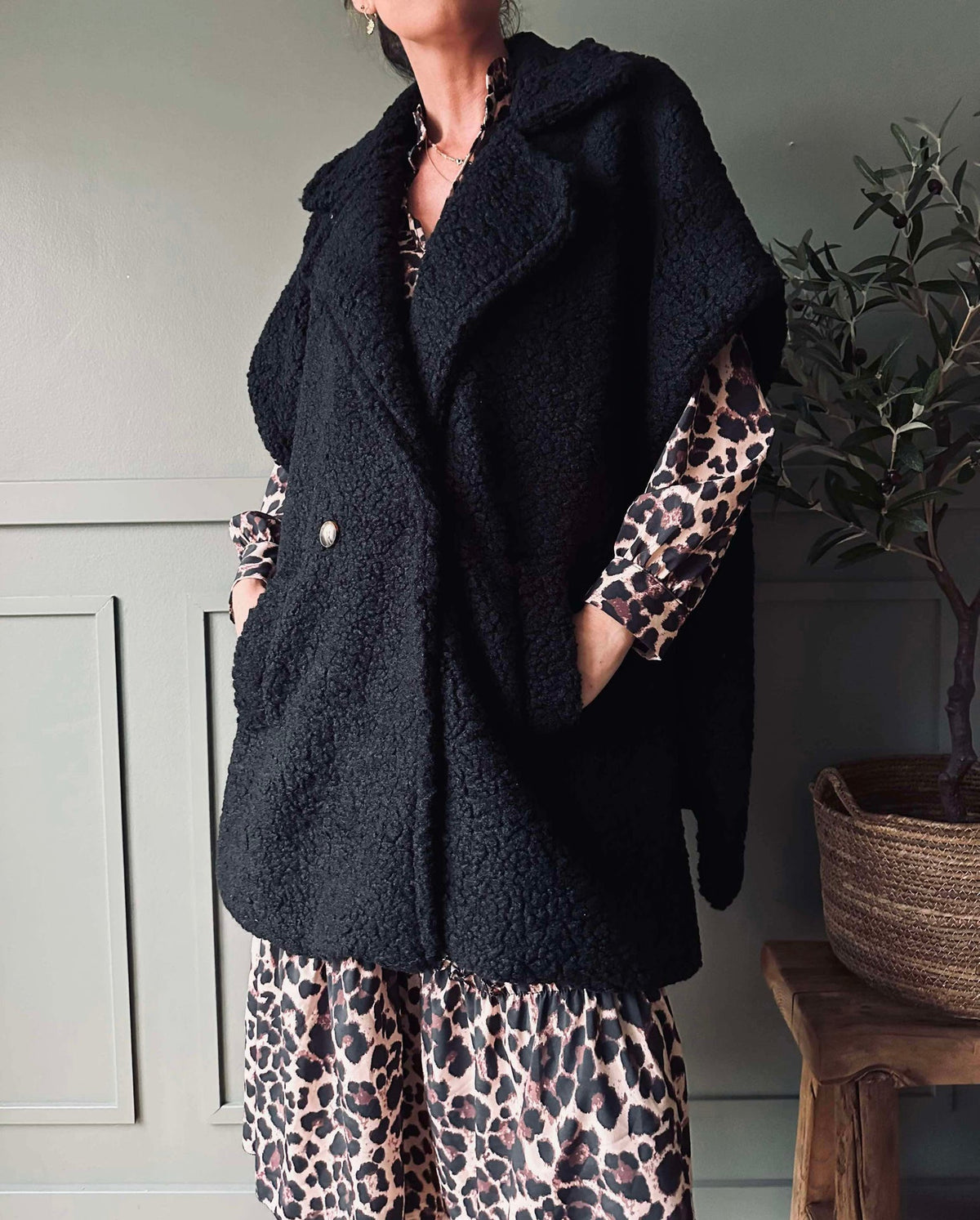 Vest oversize Molly Black