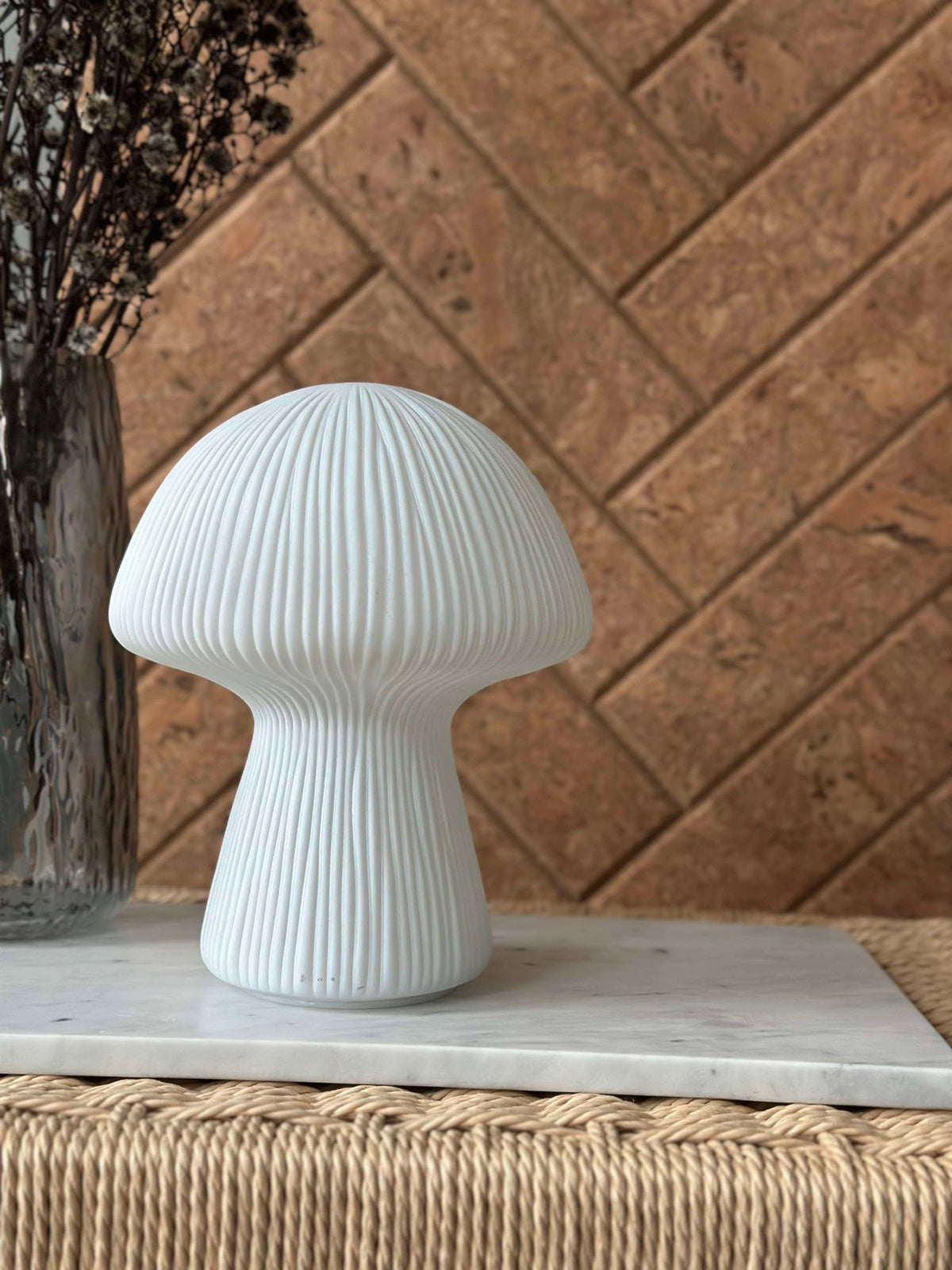 Mushroom Astrid - Hvit 20 cm