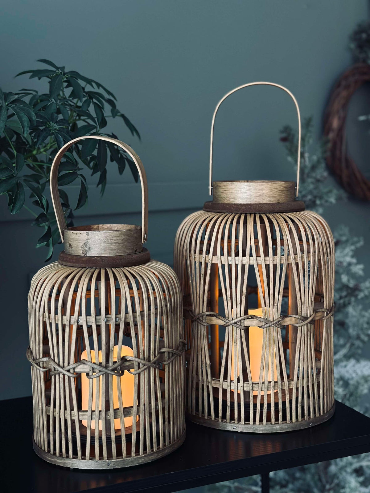 Lanterne med LED-lys - Liten