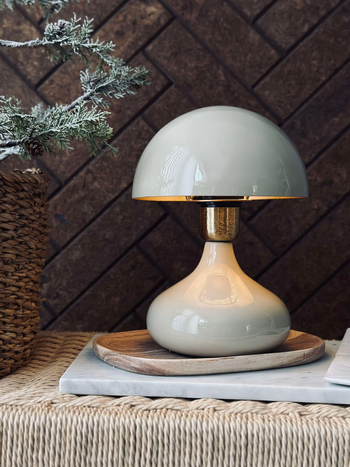 Bordlampe NOYA - Beige