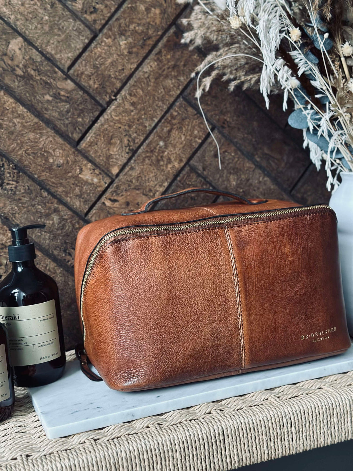 Toalettveske Halima Walnut - Large