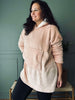 Hoodie Fleece Rose - Oversize