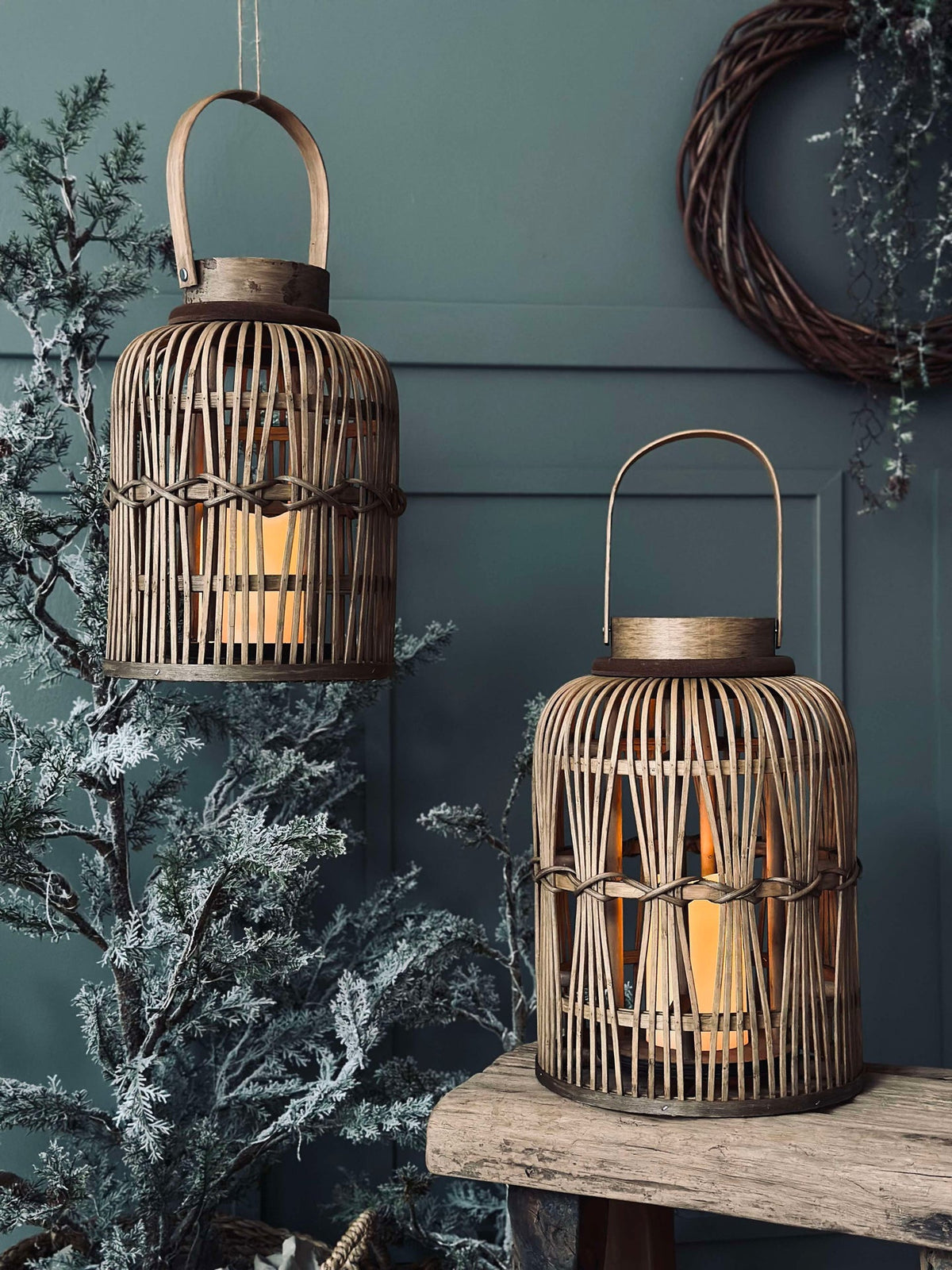 Lanterne med LED-lys - Liten