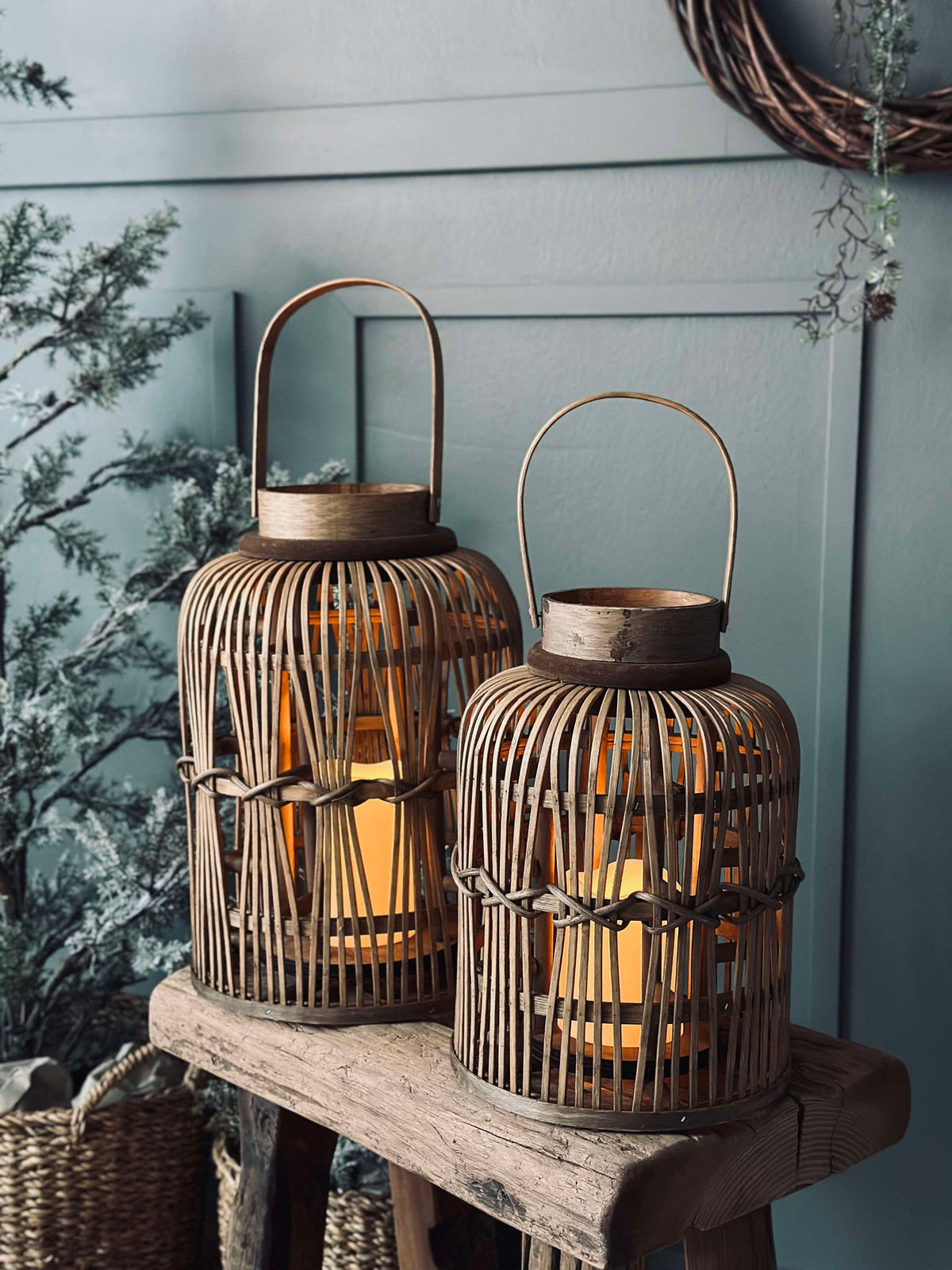 Lanterne med LED-lys - Liten