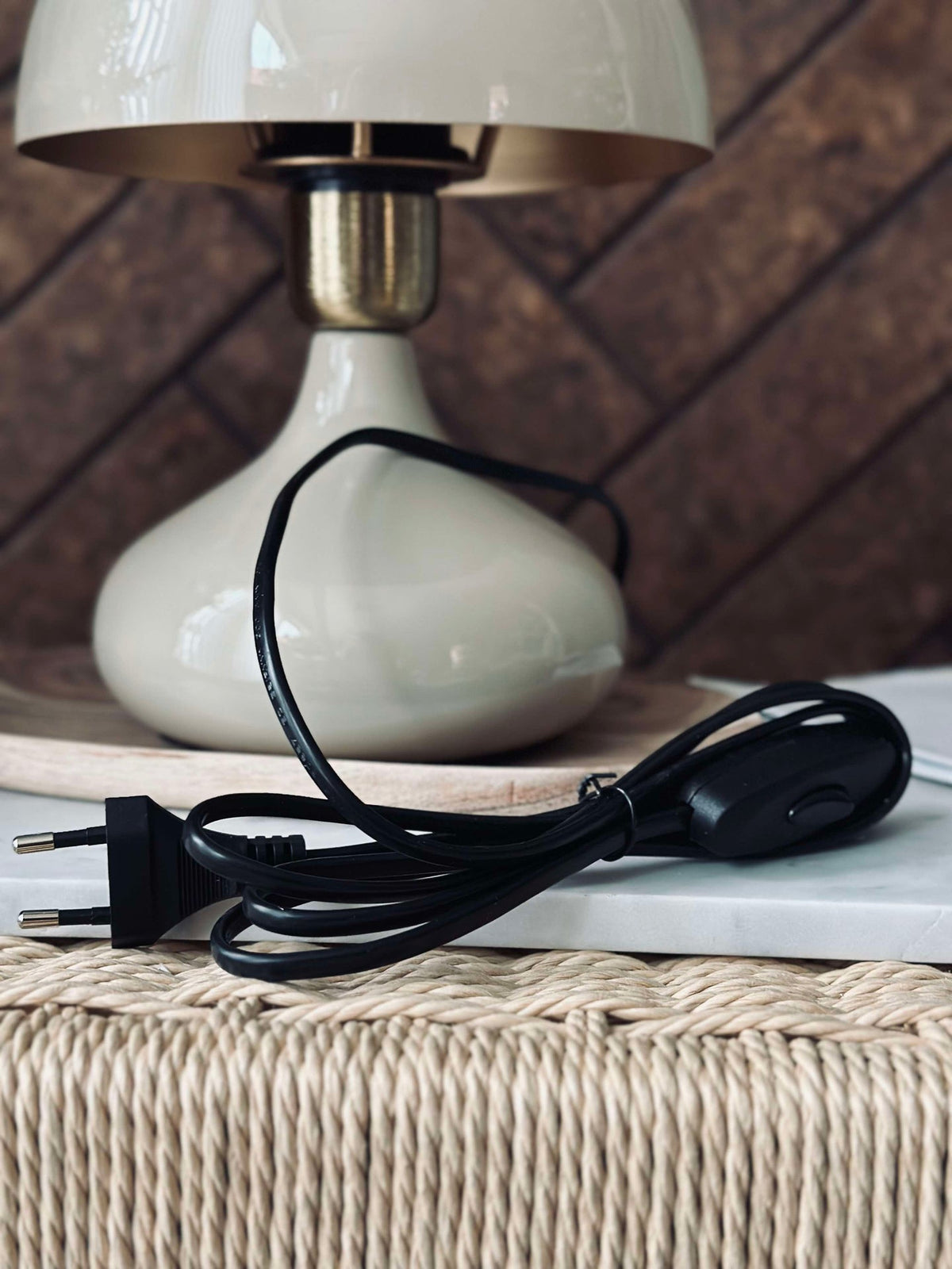 Bordlampe NOYA - Beige