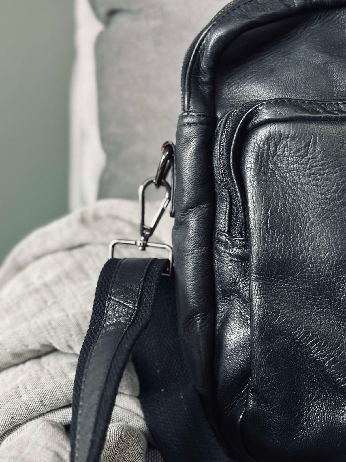 Arbeidsveske - Black Cow leather
