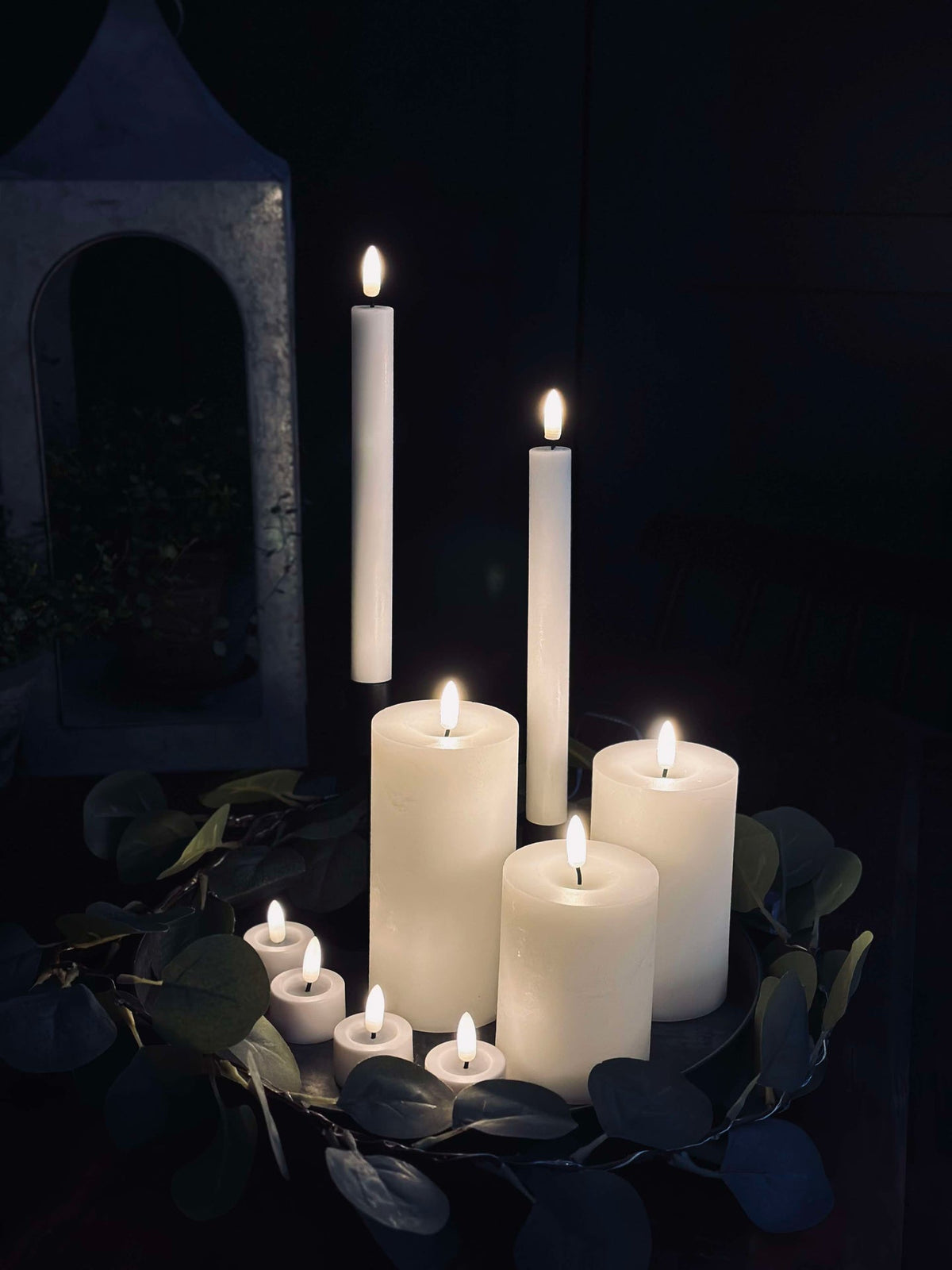 LED-lyspakke med 9 LED-lys - inkl. fjernkontroll