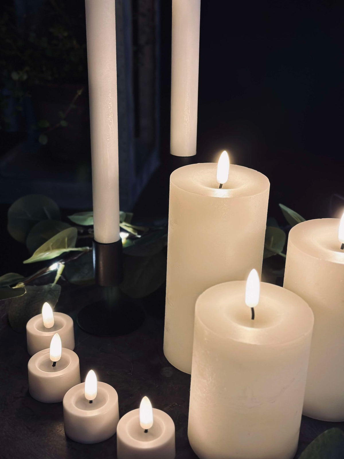 LED-lyspakke med 9 LED-lys - inkl. fjernkontroll