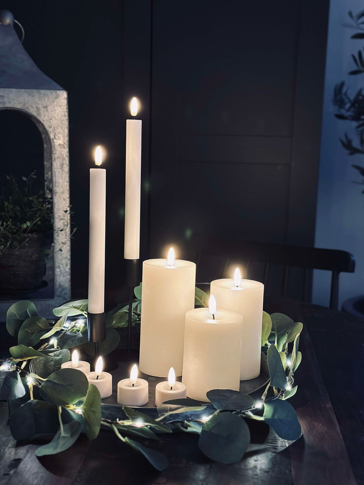 LED-lyspakke med 9 LED-lys - inkl. fjernkontroll