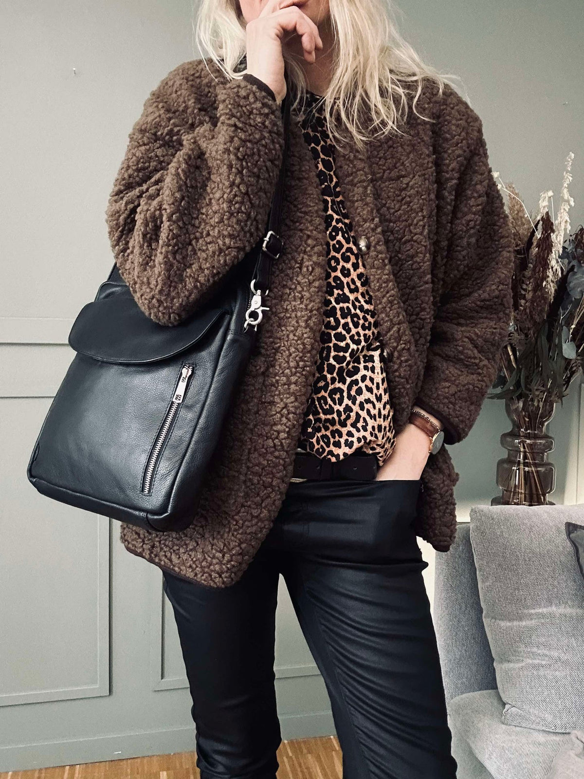 Jakke Lucile Brown teddy