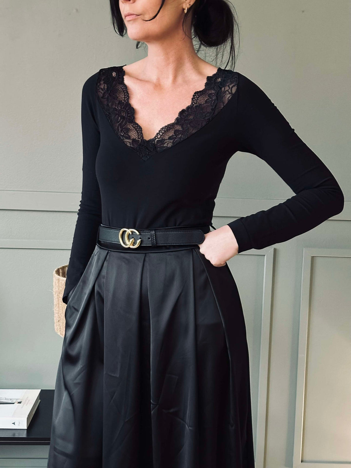 Bluse Belen black - Mikrofiber