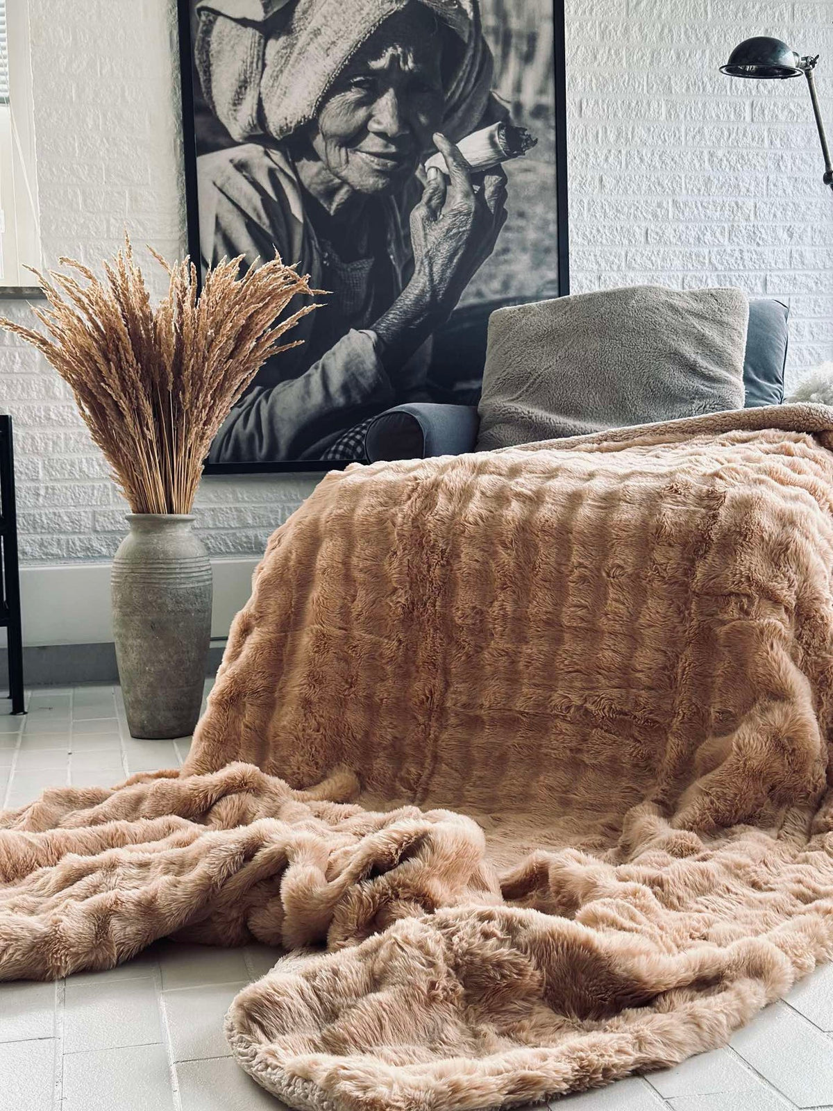 Sengeteppe BUBBLE - Beige