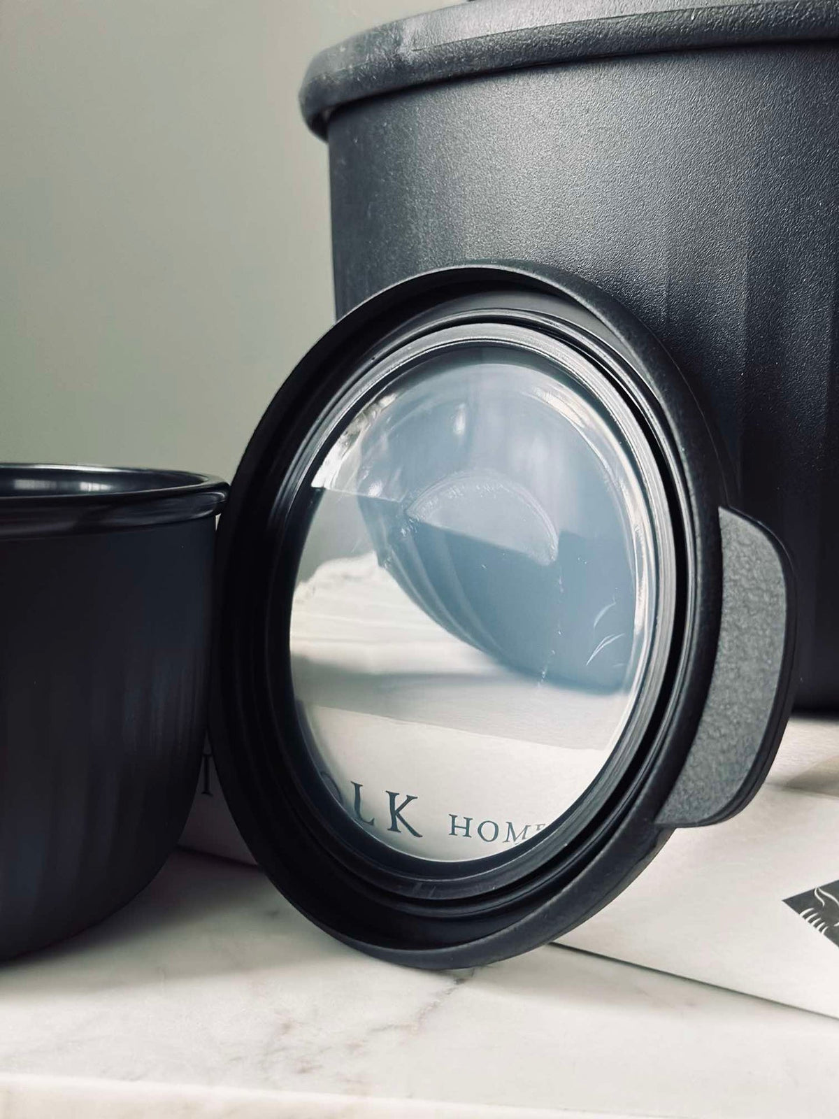Oppbevaringsbokser Black – Sett med 4 stk.