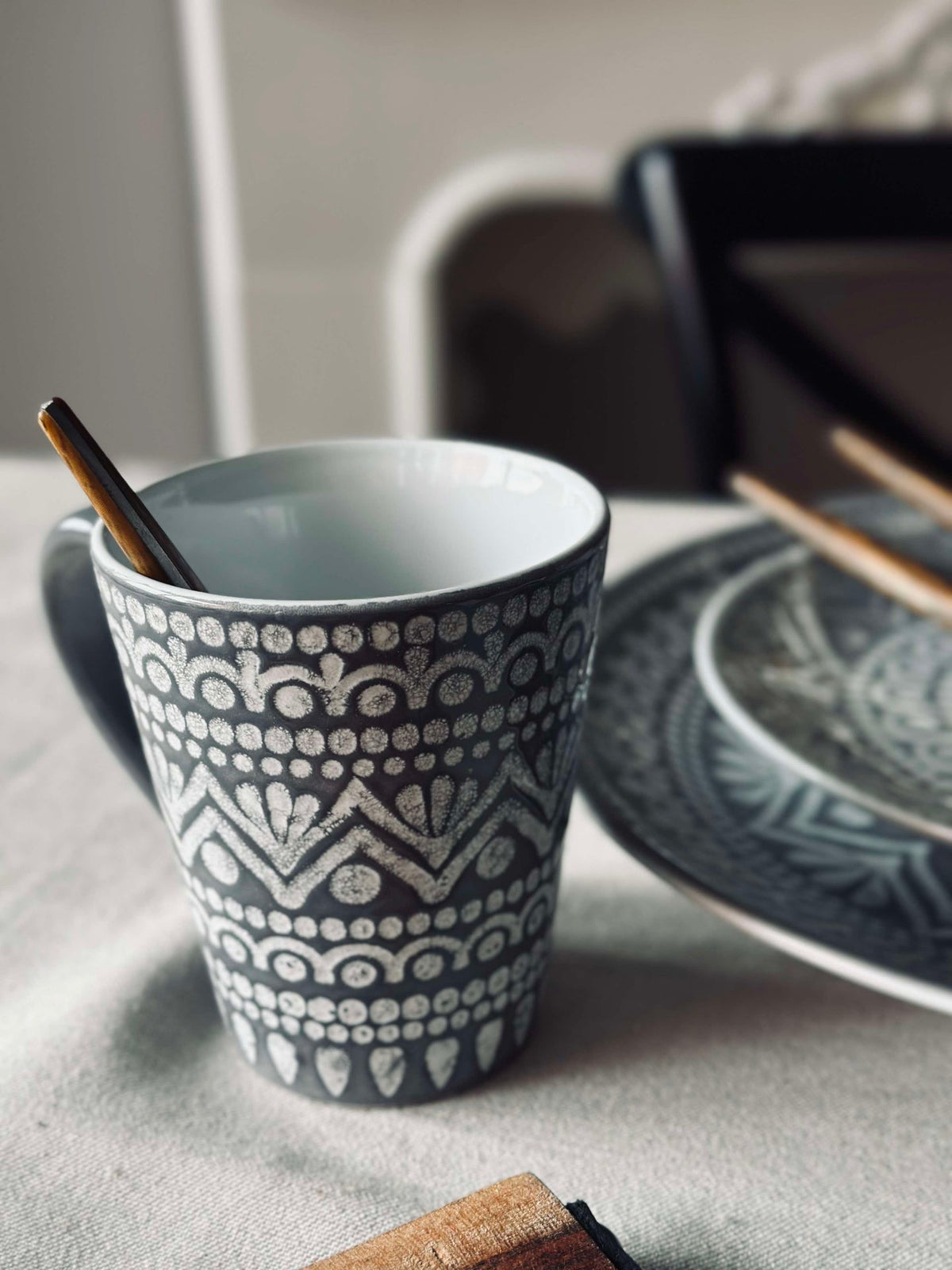 Krus India Stonewear - Grey