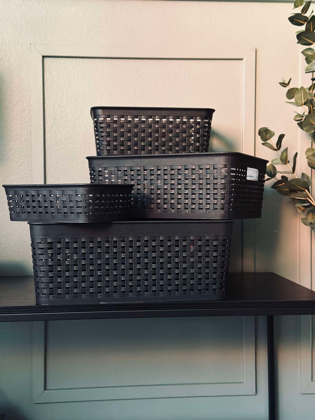 Oppbevaringskasse Mille Black - Small
