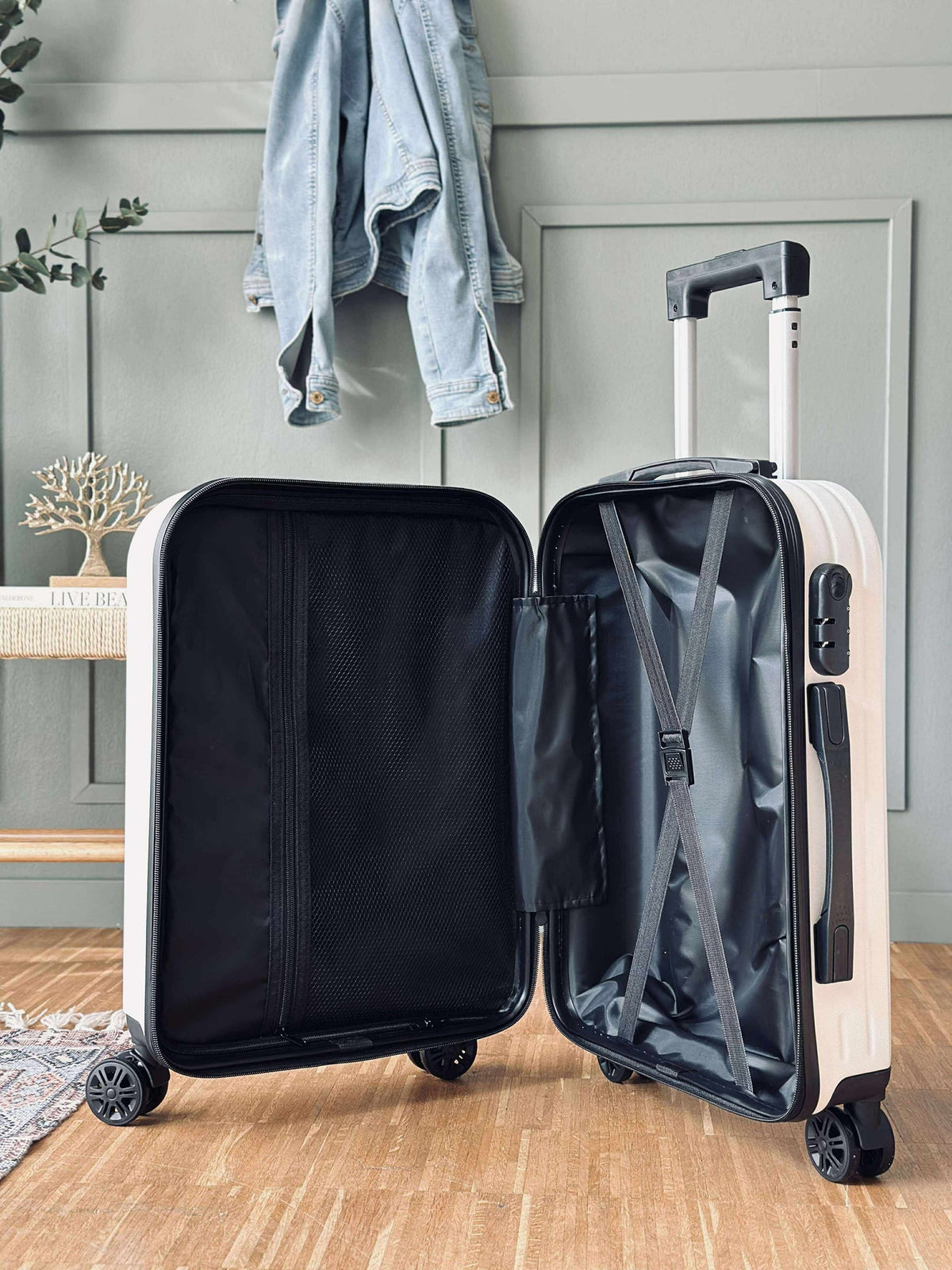 Koffert Trolley - Beige