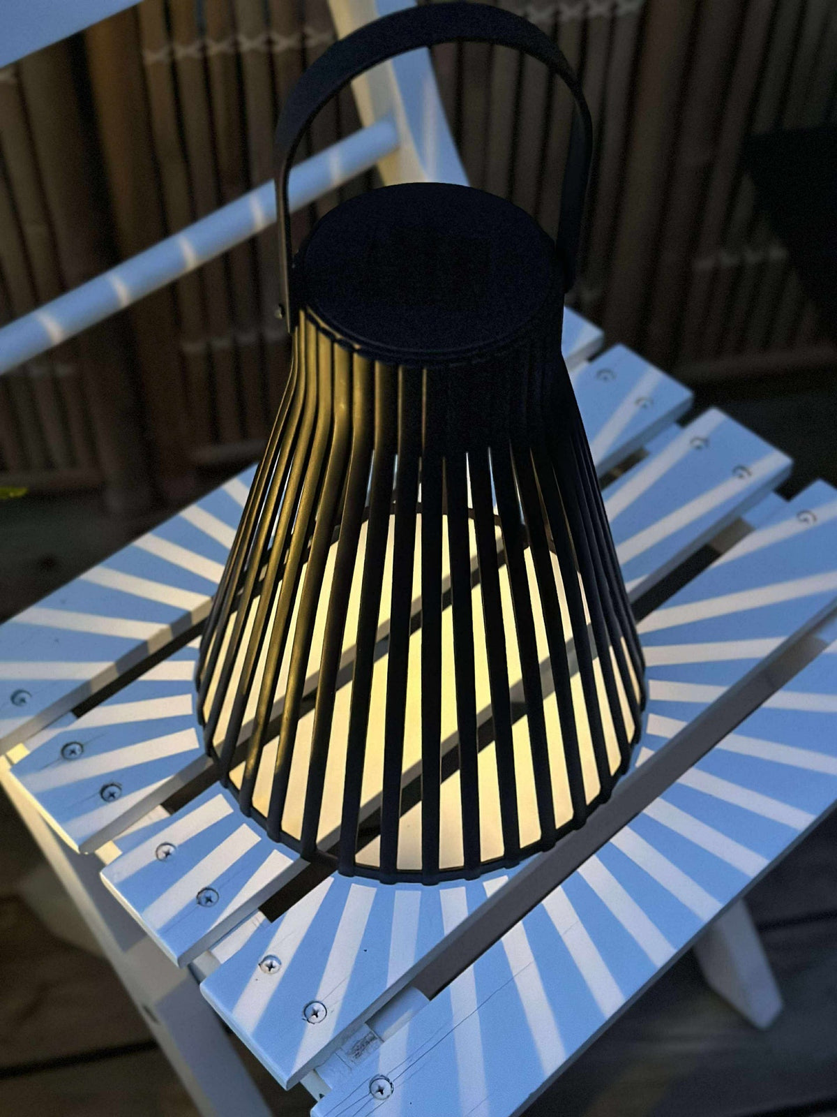 Lanterne med solceller - GARDEN BLACK 24cm