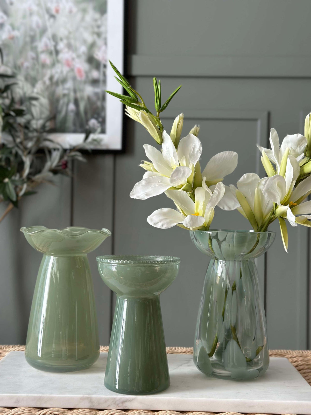 Hyasintvase Lara - Grønn