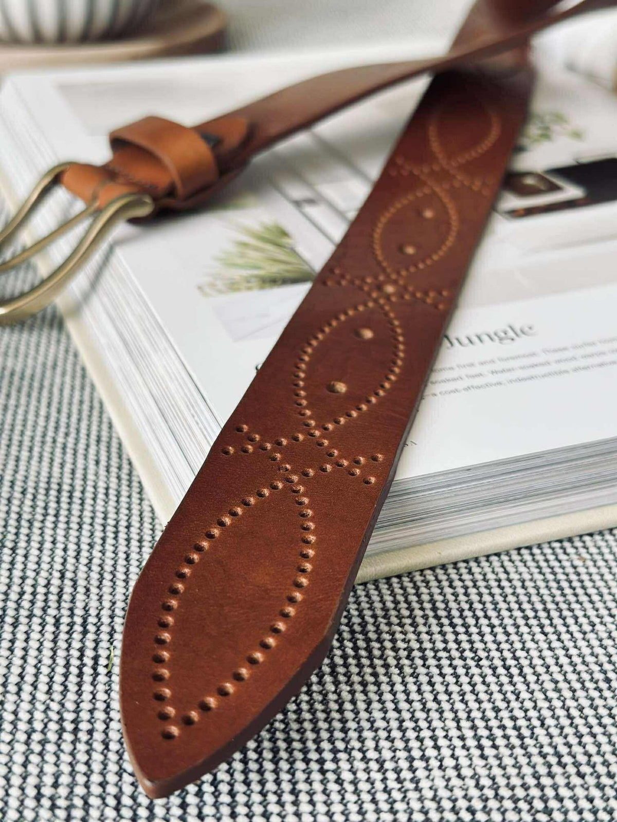 Jeansbelte - Missouri cognac