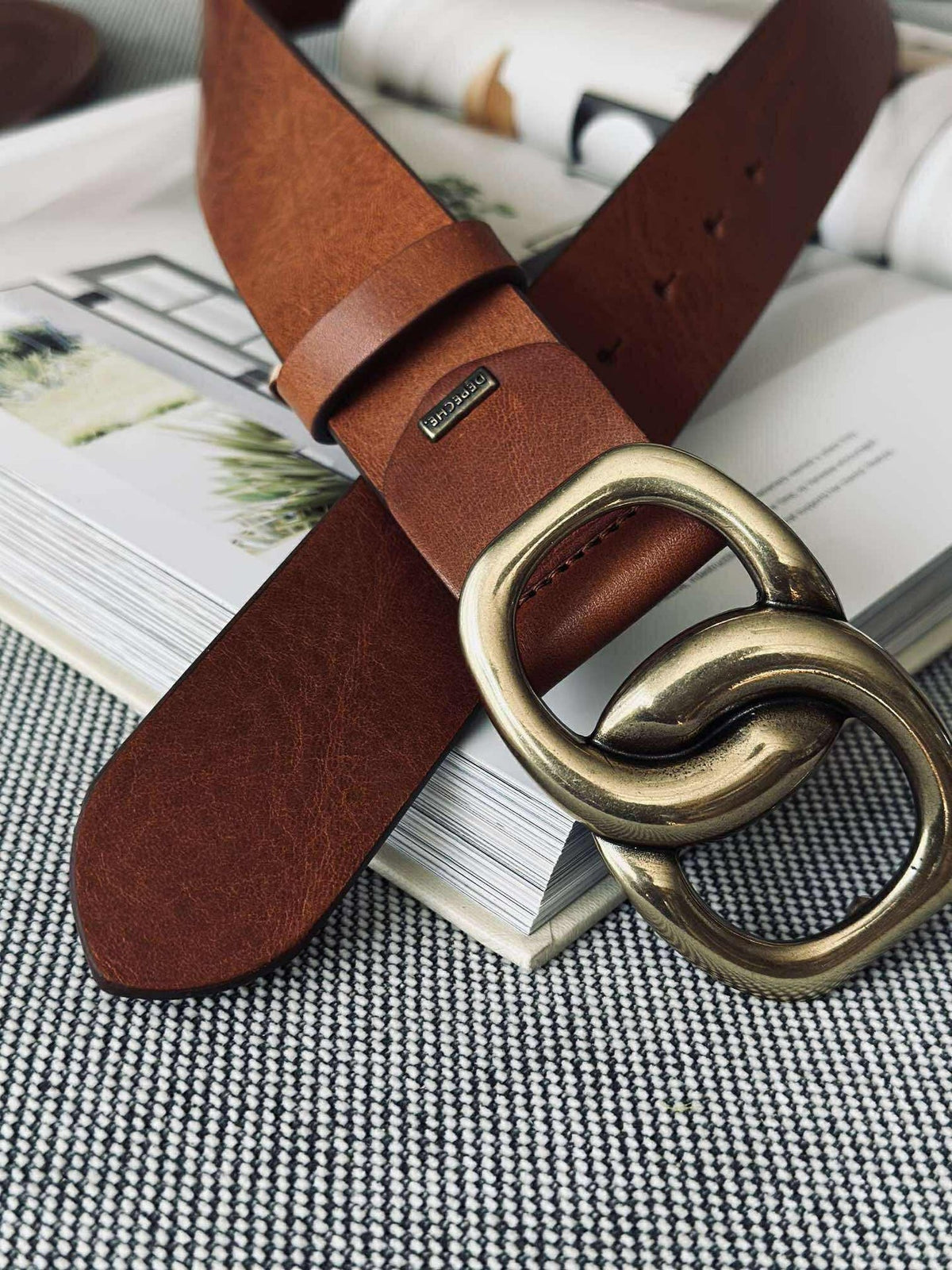 Jeansbelte - Cognac