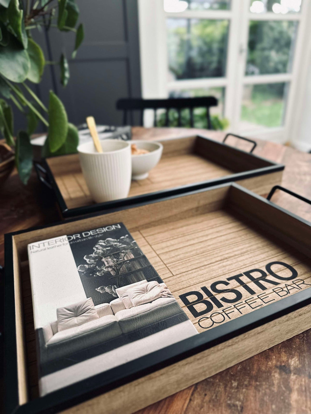 Brettsett i tre - Sett med 2 stk.